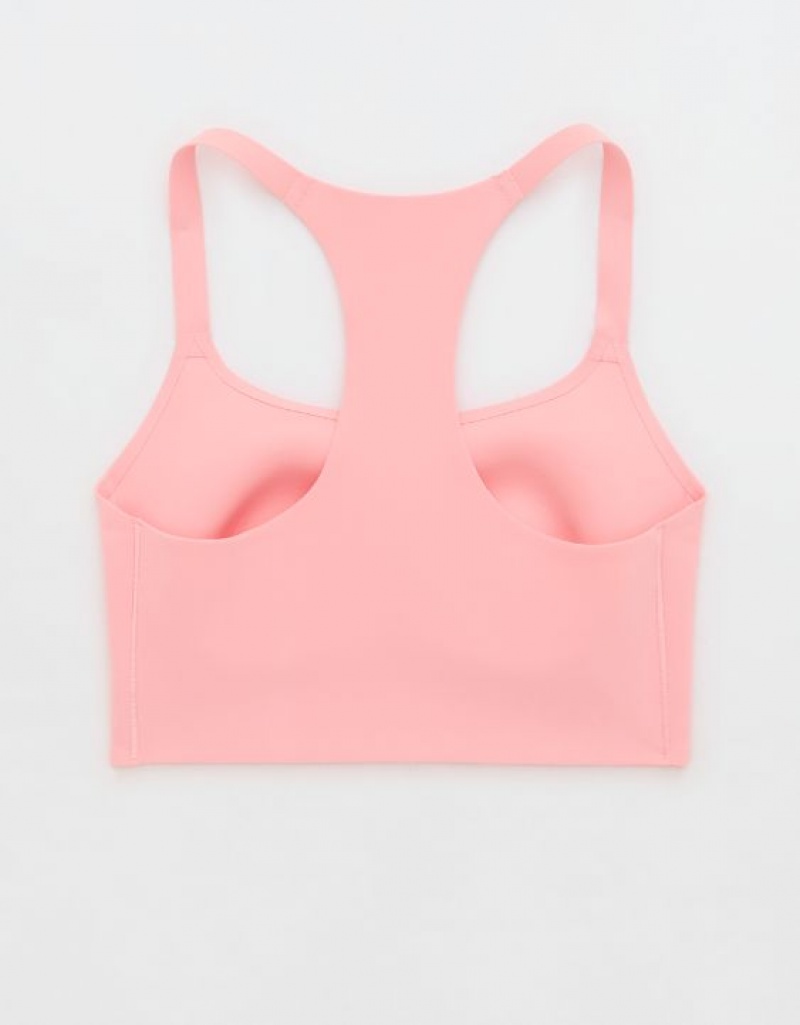 Soutien Gorge Aerie OFFLINE By Real Me Hold Up! Racerback Sports Rose | HYH-34710609