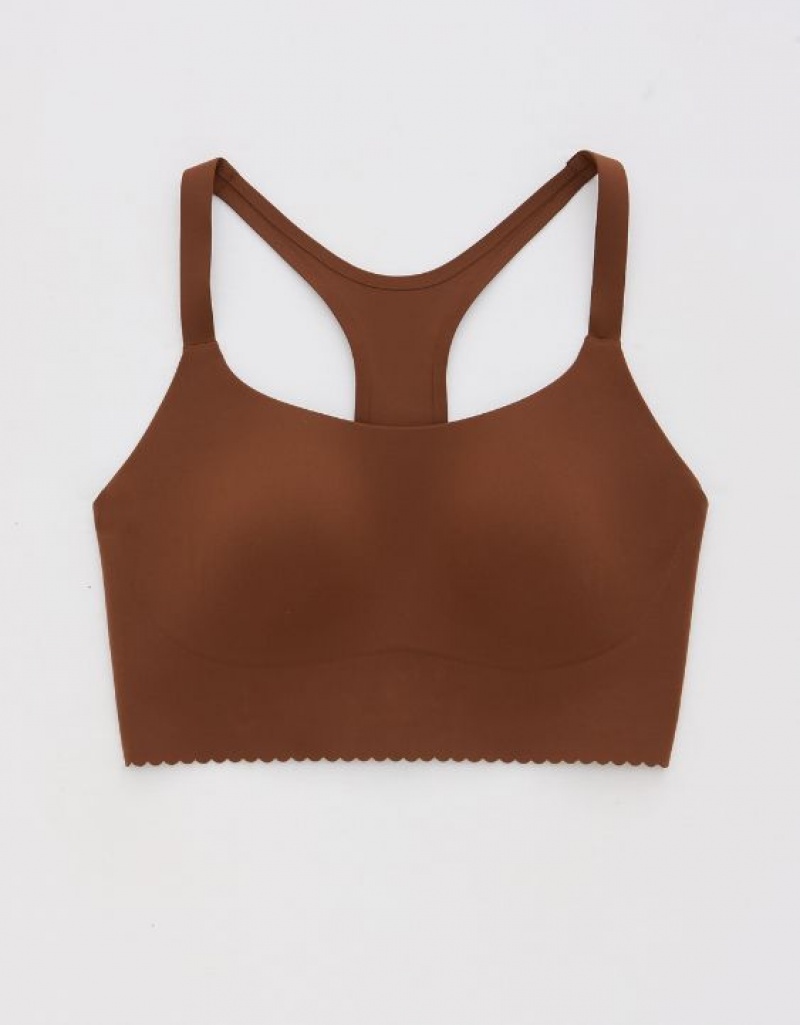 Soutien Gorge Aerie OFFLINE By Real Me Hold Up! Scallop Sports Marron | PEI-40538216