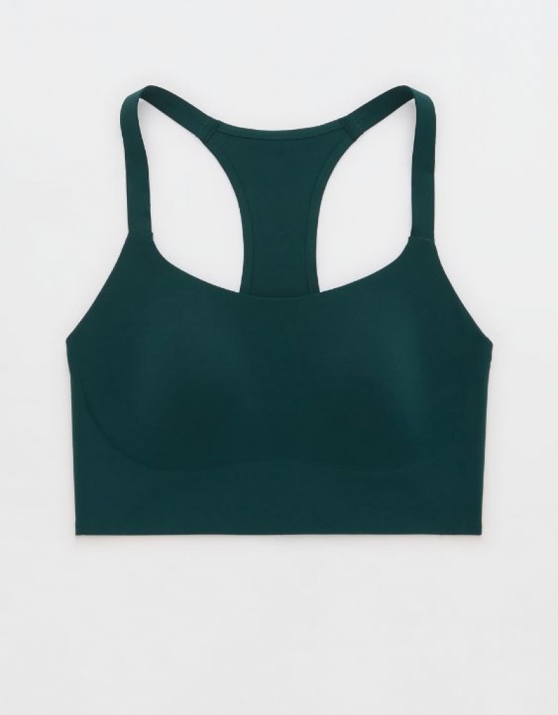 Soutien Gorge Aerie OFFLINE By Real Me Hold Up! Racerback Sports Vert Foncé | VNF-62683646