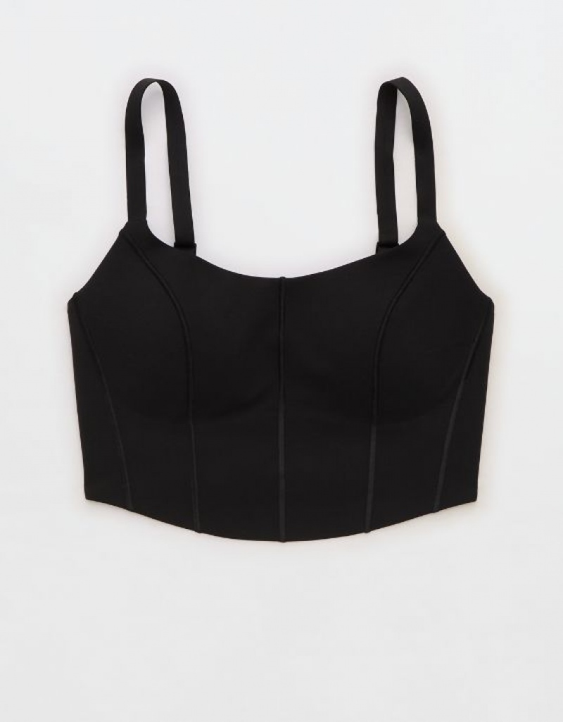 Soutien Gorge Aerie OFFLINE By Real Me Hold Up! Corset Sports Noir | LAF-21801592