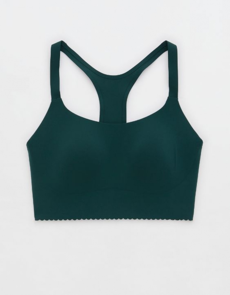 Soutien Gorge Aerie OFFLINE By Real Me Hold Up! Scallop Sports Vert Foncé | COT-02013061