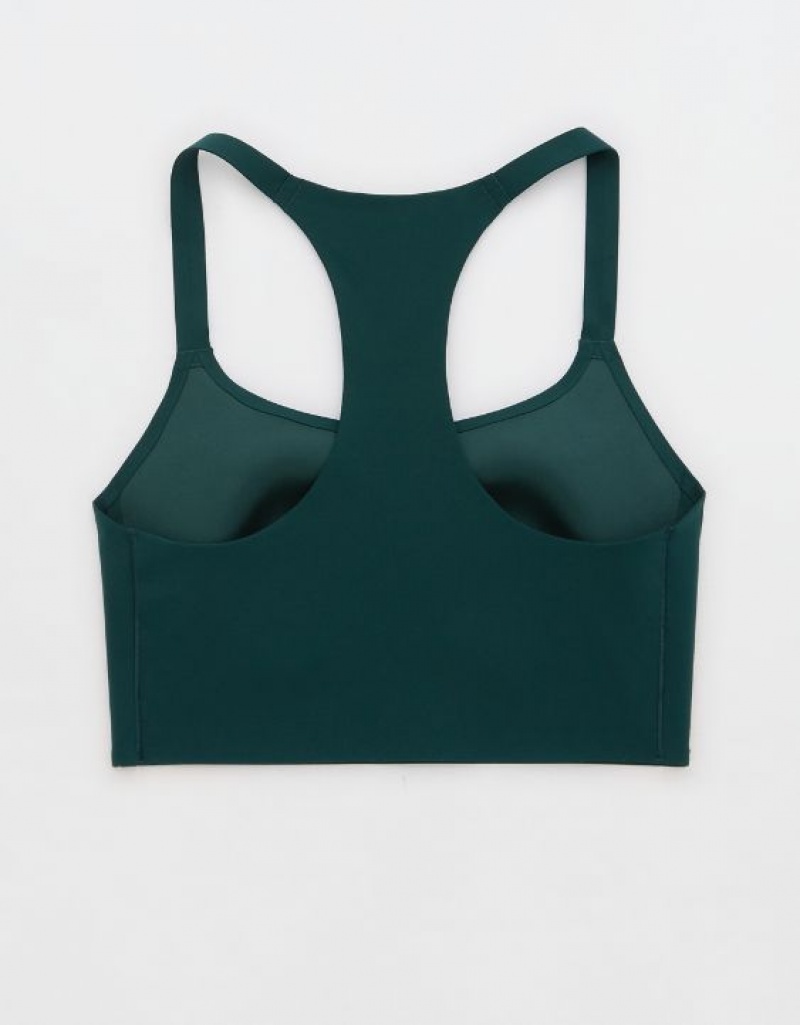 Soutien Gorge Aerie OFFLINE By Real Me Hold Up! Racerback Sports Vert Foncé | VNF-62683646