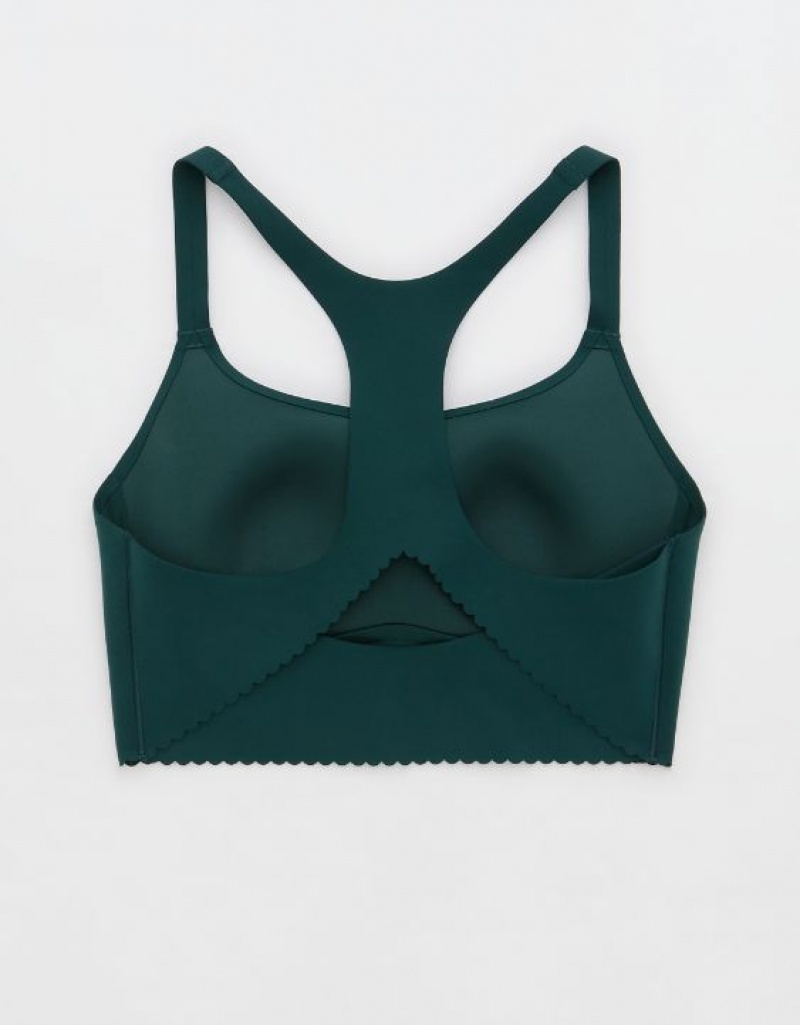 Soutien Gorge Aerie OFFLINE By Real Me Hold Up! Scallop Sports Vert Foncé | COT-02013061