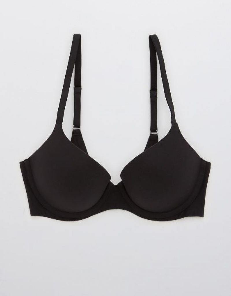 Soutien Gorge Aerie Sunnie Demi Push Up Noir | JOF-86673370