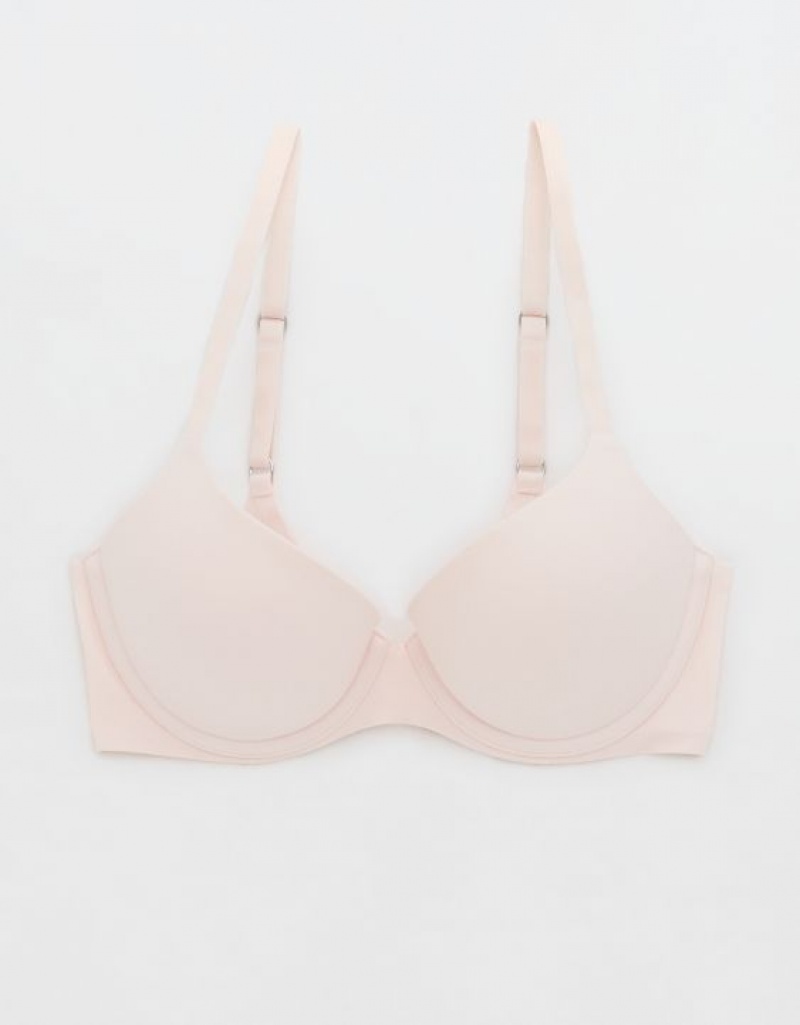 Soutien Gorge Aerie Sunnie Demi Push Up Rose | YMM-05863007