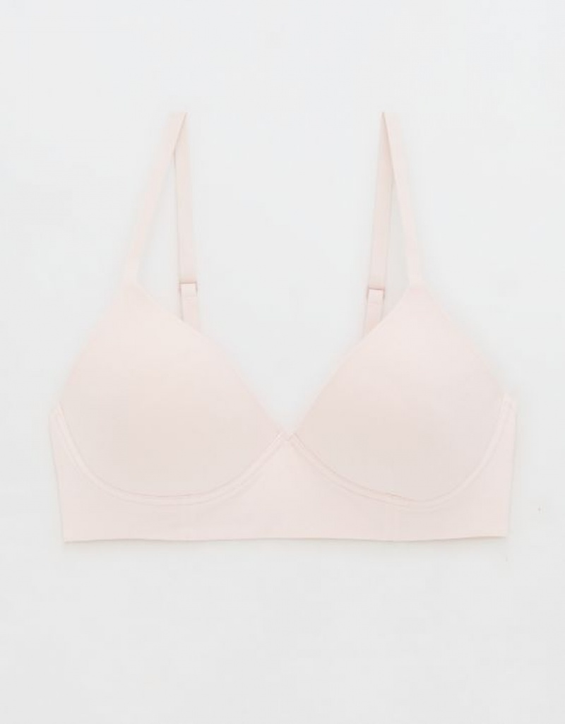 Soutien Gorge Aerie Superchill Wireless Lightly Doublée Rose | OHY-54745489