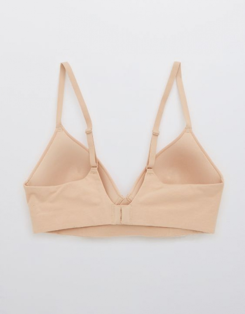 Soutien Gorge Aerie Superchill Wireless Lightly Doublée Beige | FMC-85404461