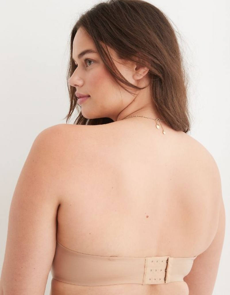 Soutien Gorge Aerie Sunnie Strapless Lightly Doublée Beige | TPT-25042661