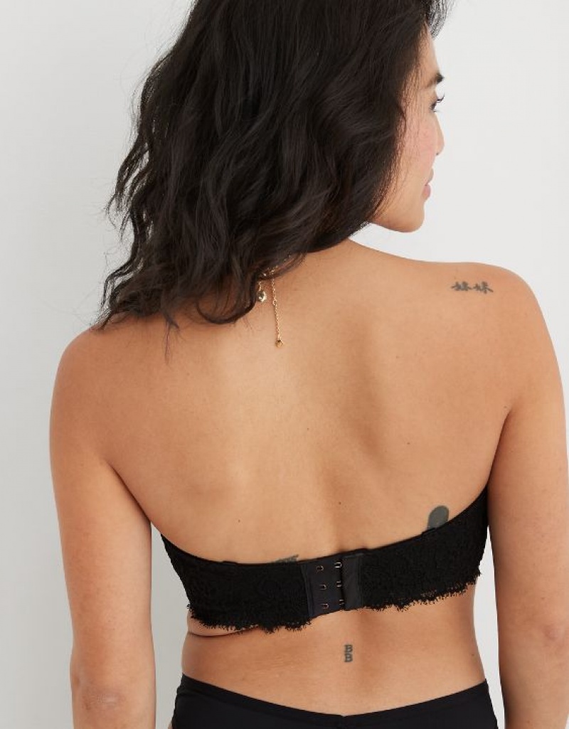 Soutien Gorge Aerie Show Off Strapless Push Up Noir | OWV-95340863