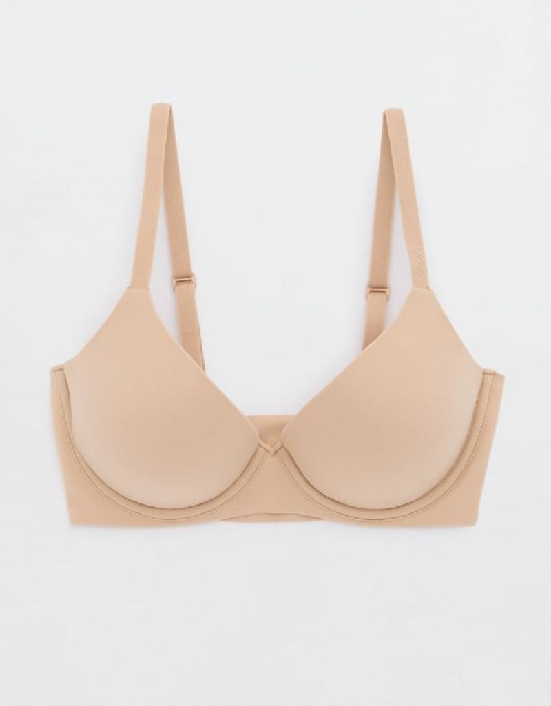 Soutien Gorge Aerie SMOOTHEZ Pull On Push Up Beige | LKD-19509238