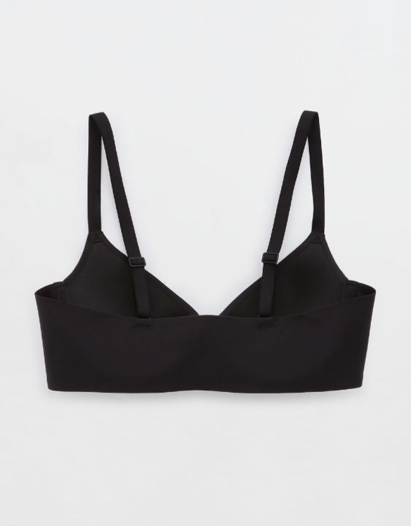 Soutien Gorge Aerie SMOOTHEZ Pull On Push Up Noir | WQE-44373145