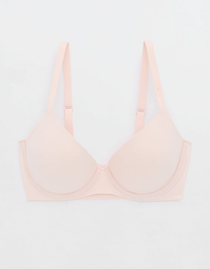 Soutien Gorge Aerie SMOOTHEZ Pull On Push Up Rose | DLH-44205577