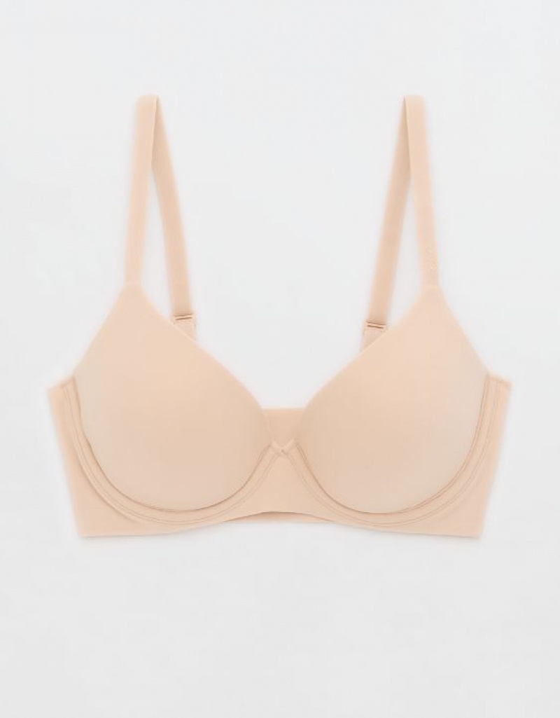 Soutien Gorge Aerie SMOOTHEZ Pull On Push Up Beige | HMN-19677954