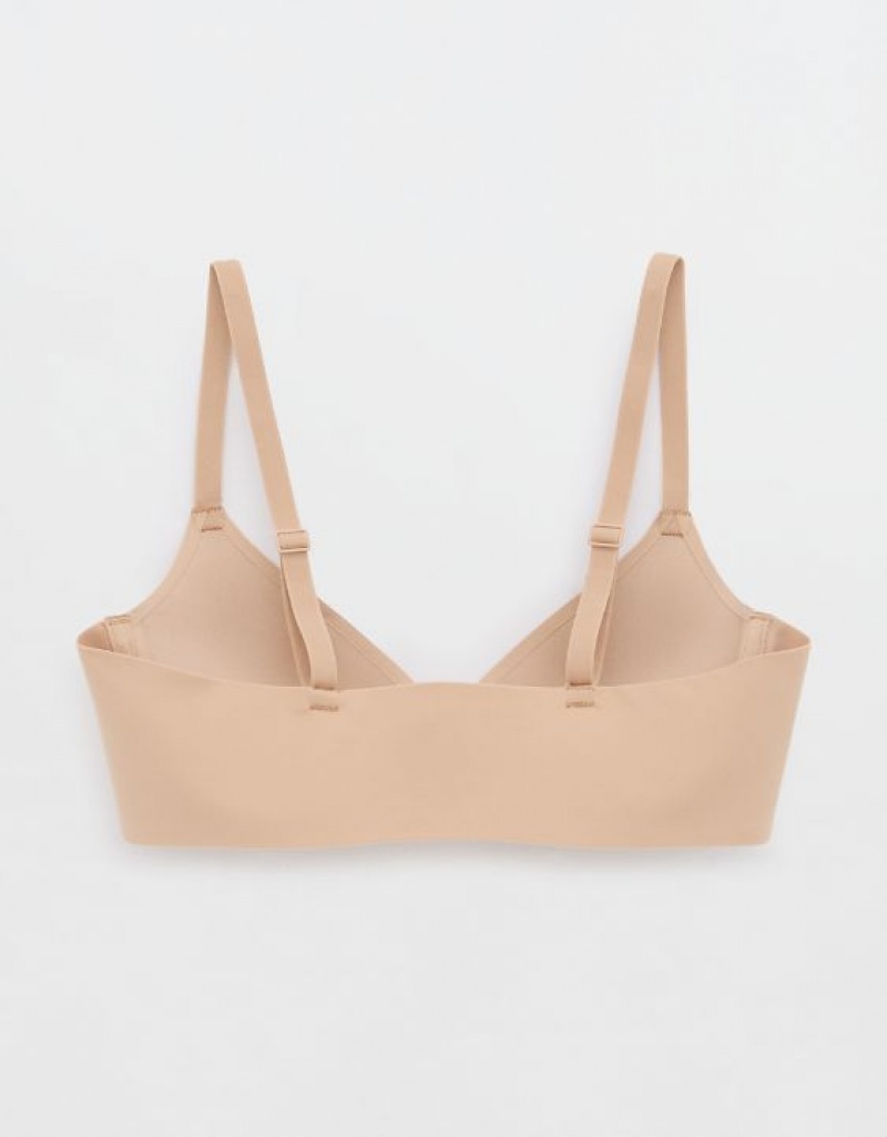 Soutien Gorge Aerie SMOOTHEZ Pull On Push Up Beige | LKD-19509238