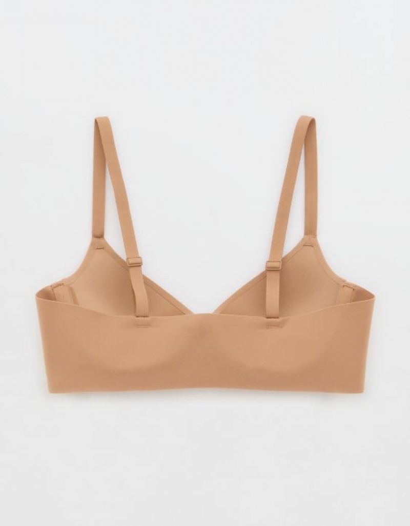 Soutien Gorge Aerie SMOOTHEZ Pull On Push Up Beige | ZPI-49330188