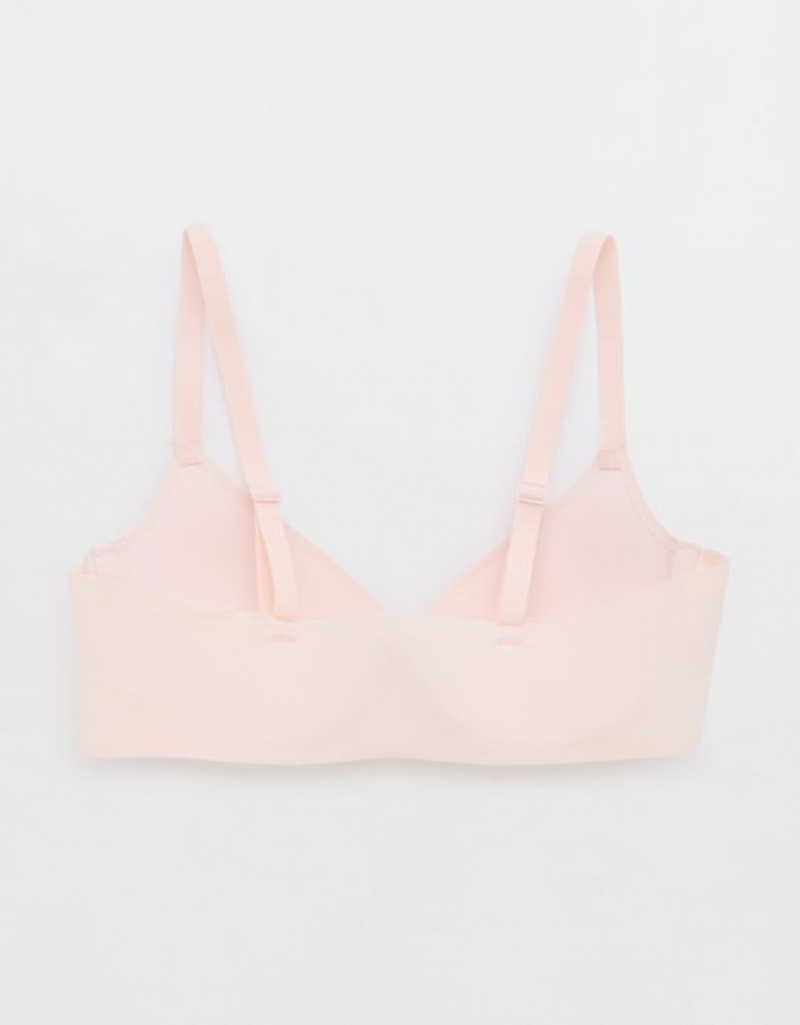 Soutien Gorge Aerie SMOOTHEZ Pull On Push Up Rose | DLH-44205577