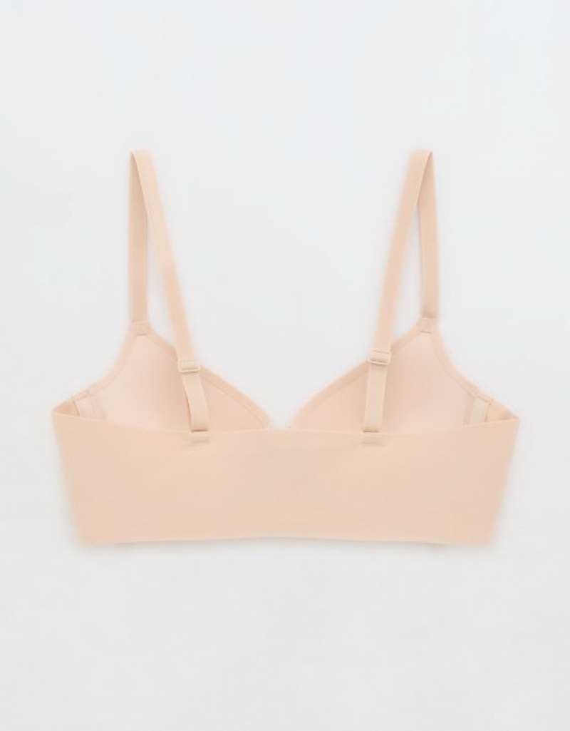 Soutien Gorge Aerie SMOOTHEZ Pull On Push Up Beige | HMN-19677954