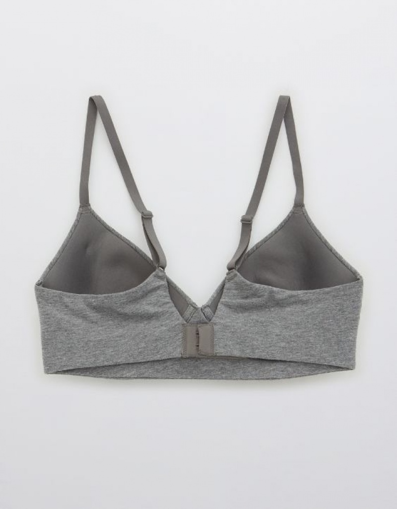 Soutien Gorge Aerie Superchill Wireless Lightly Doublée Grise Foncé | VSD-26565949