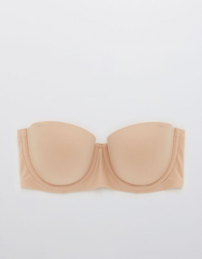 Soutien Gorge Aerie Sunnie Strapless Lightly Doublée Beige | TPT-25042661