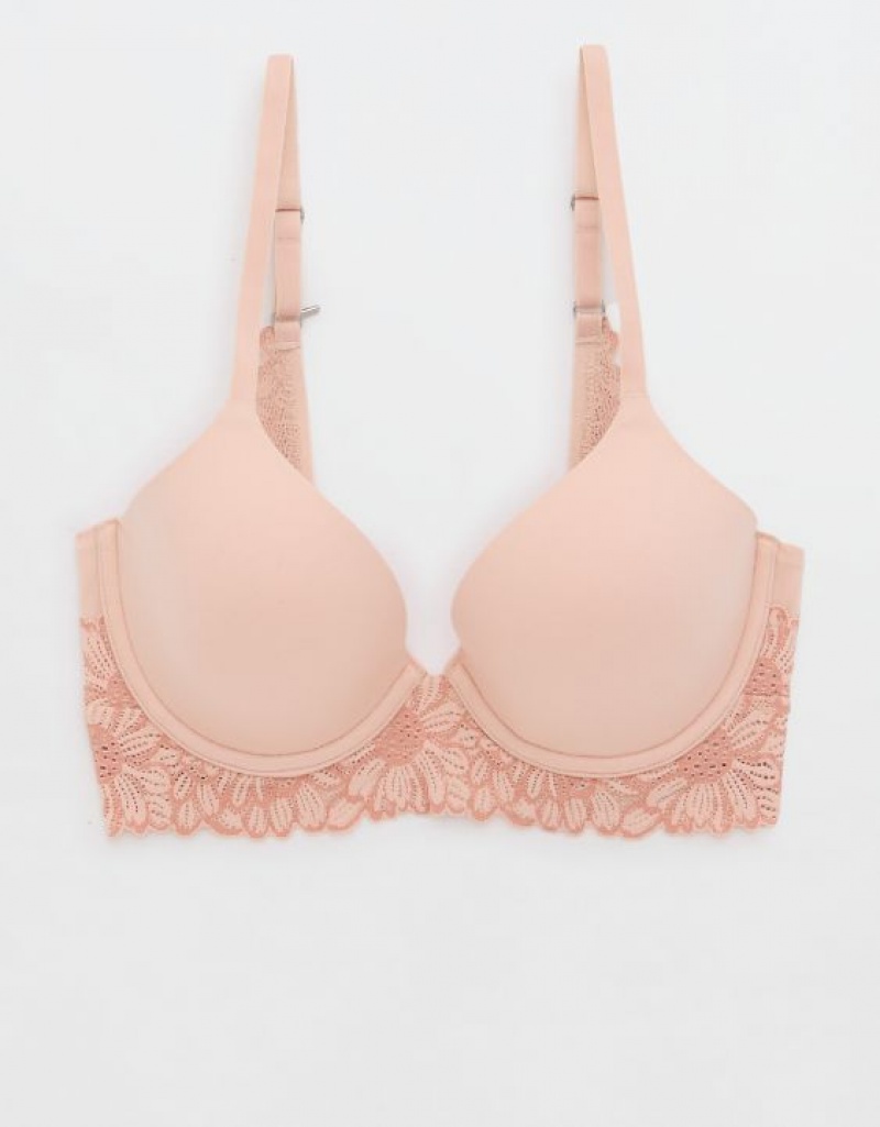 Soutien Gorge Aerie Sunnie Full Coverage Lightly Doublée Bloom Dentelle Trim Rose | ZZQ-85372823