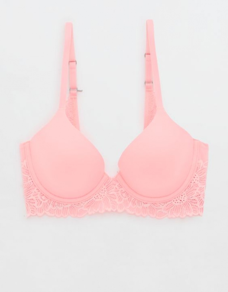 Soutien Gorge Aerie Sunnie Full Coverage Lightly Doublée Bloom Dentelle Trim Rose | CIQ-52186678