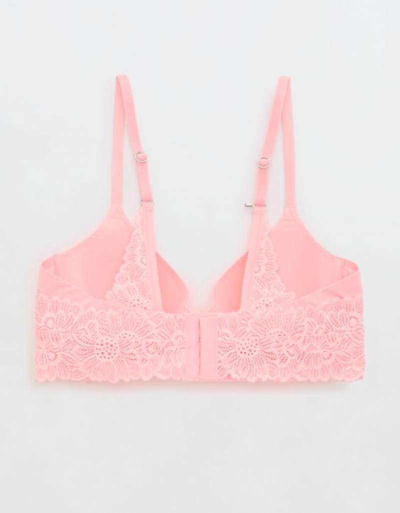 Soutien Gorge Aerie Sunnie Full Coverage Lightly Doublée Bloom Dentelle Trim Rose | CIQ-52186678