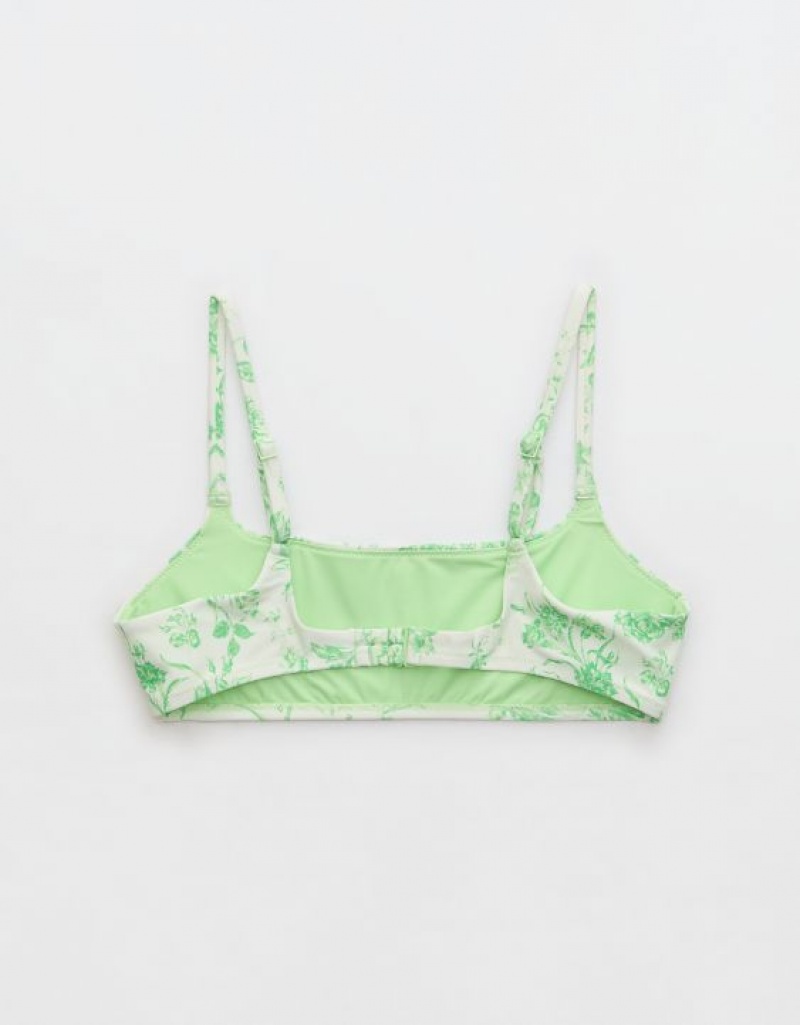 Haut de Bikini Aerie Droit Scoop Vert | PQL-21166793