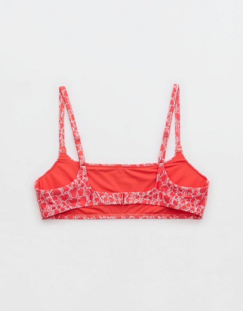 Haut de Bikini Aerie Droit Scoop Rouge | YMD-92880152