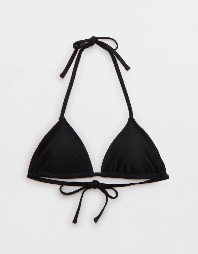 Haut de Bikini Aerie String Triangle Noir | YXY-19960602