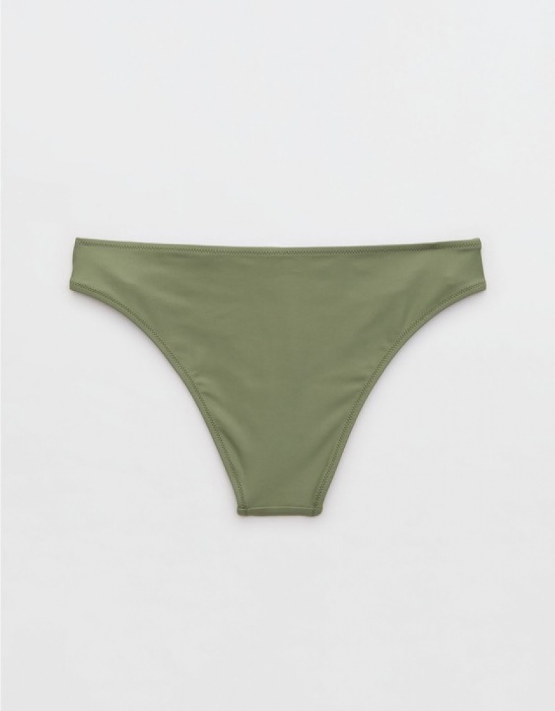 Bas de Bikini Aerie Cheeky Vert Olive | MIE-18426817