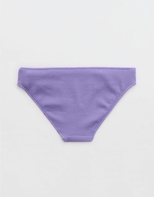 Bas de Bikini Aerie Crinkle Full Coverage Violette | FXZ-20912700