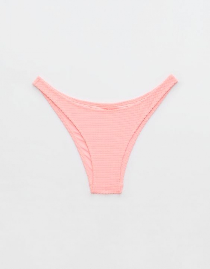 Bas de Bikini Aerie Terry Cheeky Rose | SZR-23558273