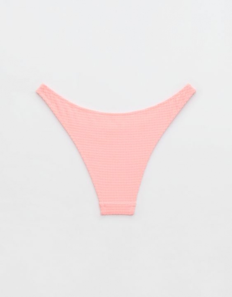 Bas de Bikini Aerie Terry Cheeky Rose | SZR-23558273