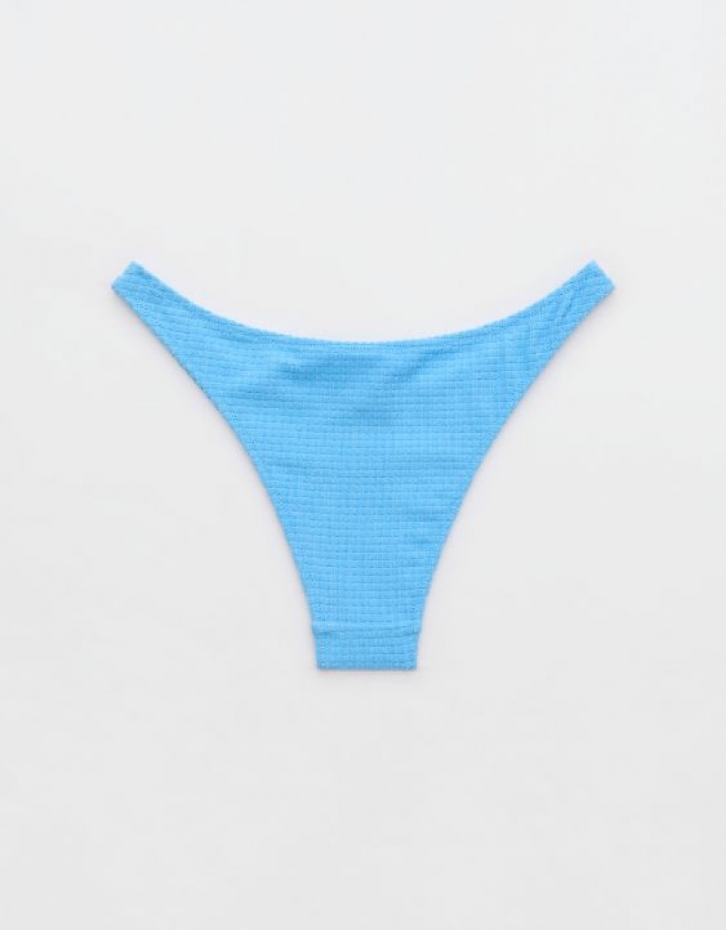 Bas de Bikini Aerie Terry Cheeky Bleu | TVC-31018584