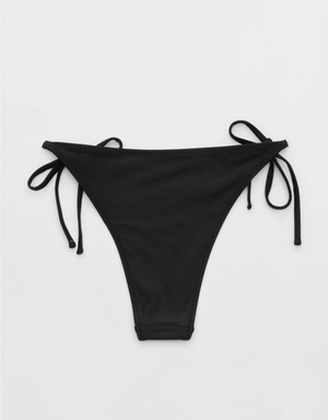 Bas de Bikini Aerie Cheekiest Tie Noir | CVW-77079131