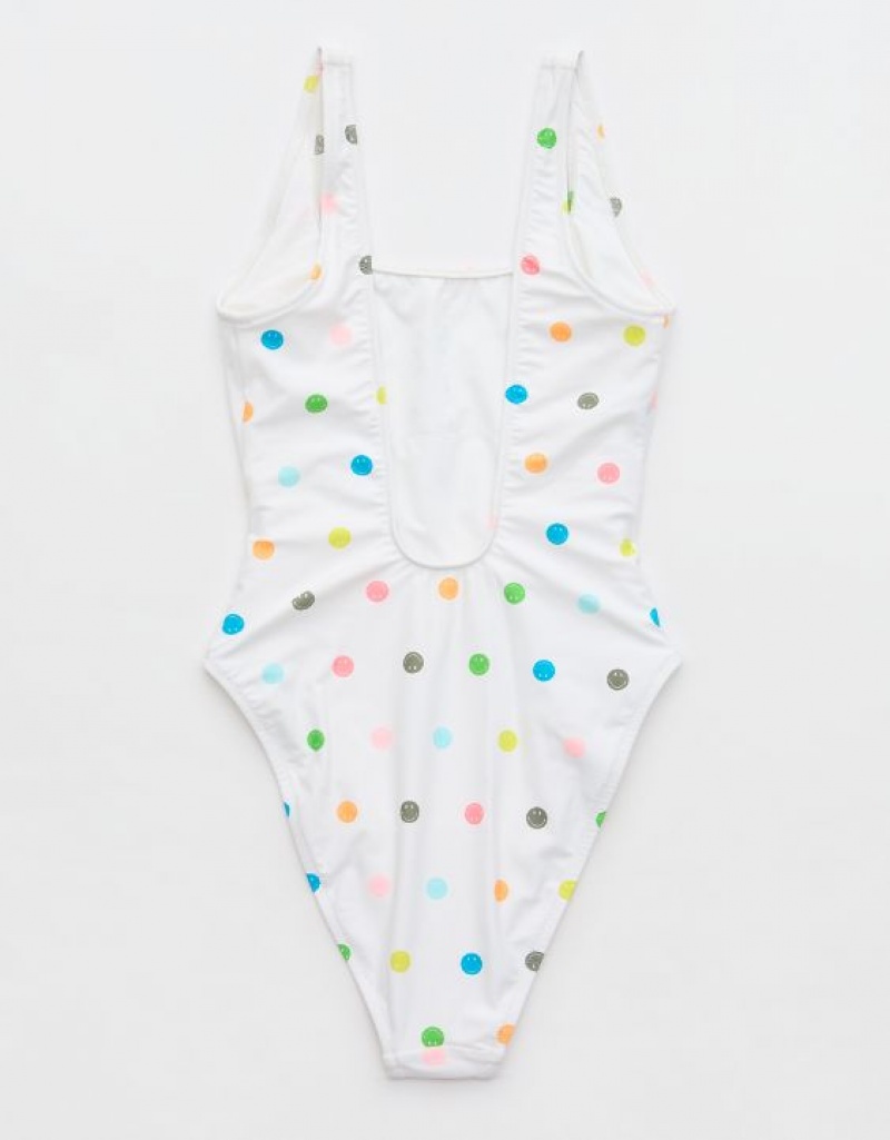 One Piece Swimsuits Aerie Smiley? Babewatch Blanche | VQQ-59046341