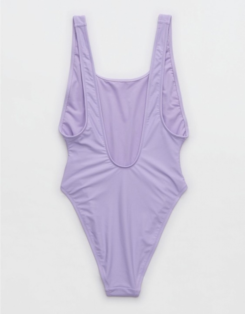 One Piece Swimsuits Aerie MTV Birthday Scoop Violette Lavage | DLF-55118465