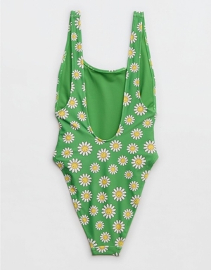 One Piece Swimsuits Aerie Smiley? Birthday Scoop Vert | TBX-65496223