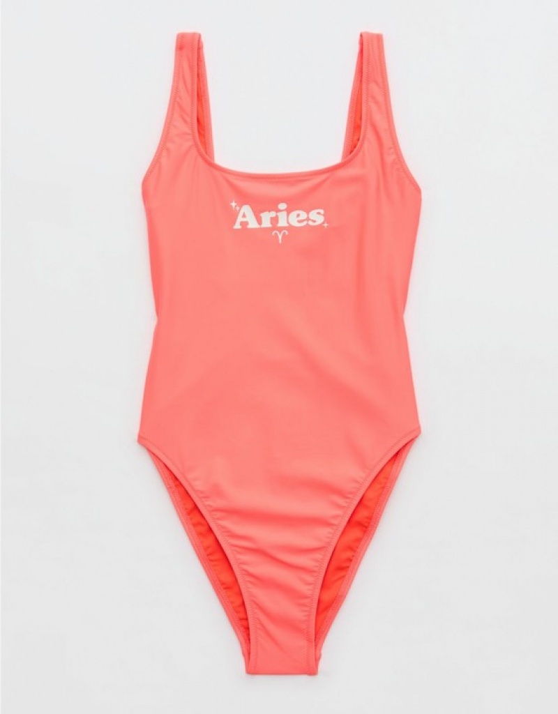 One Piece Swimsuits Aerie Astrology Babewatch Rose | IBZ-59954159