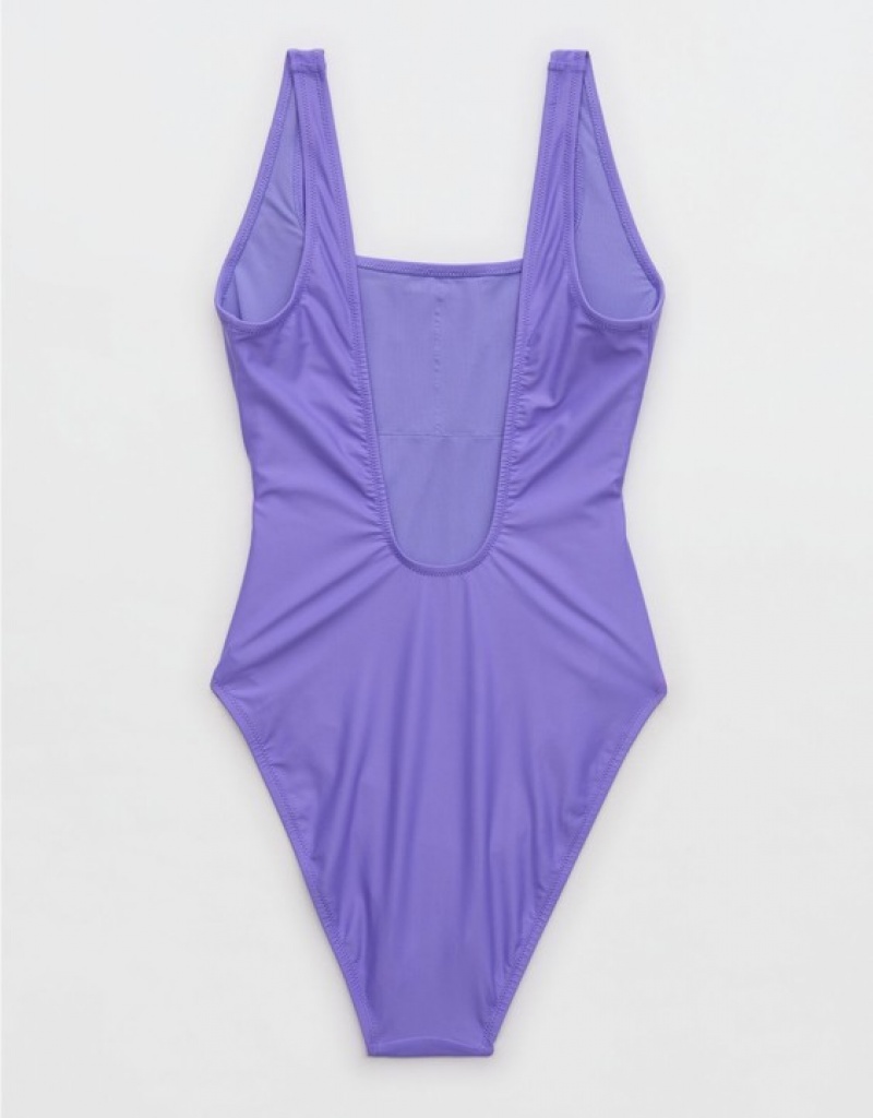 One Piece Swimsuits Aerie Astrology Babewatch Violette | HDD-76056744