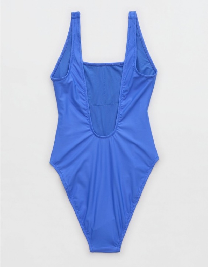 One Piece Swimsuits Aerie Astrology Babewatch Bleu | OAE-46265752