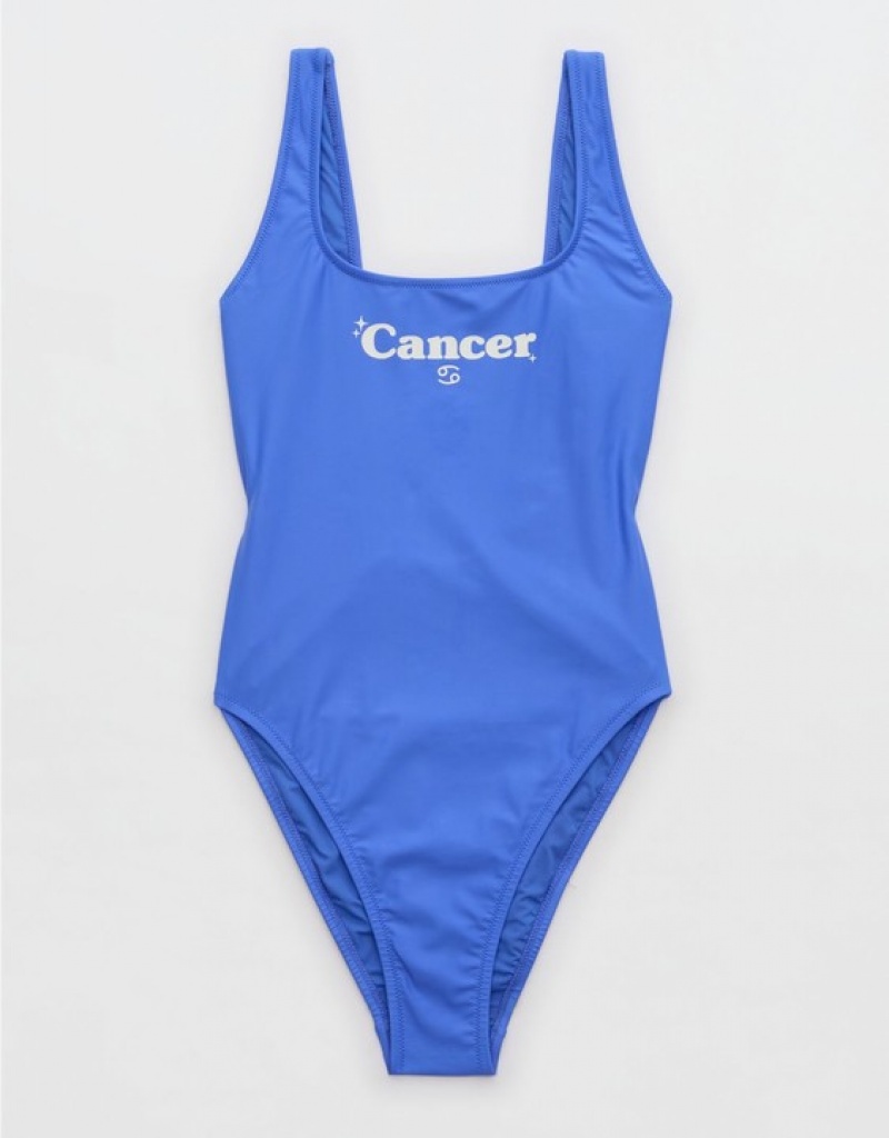 One Piece Swimsuits Aerie Astrology Babewatch Bleu | OAE-46265752