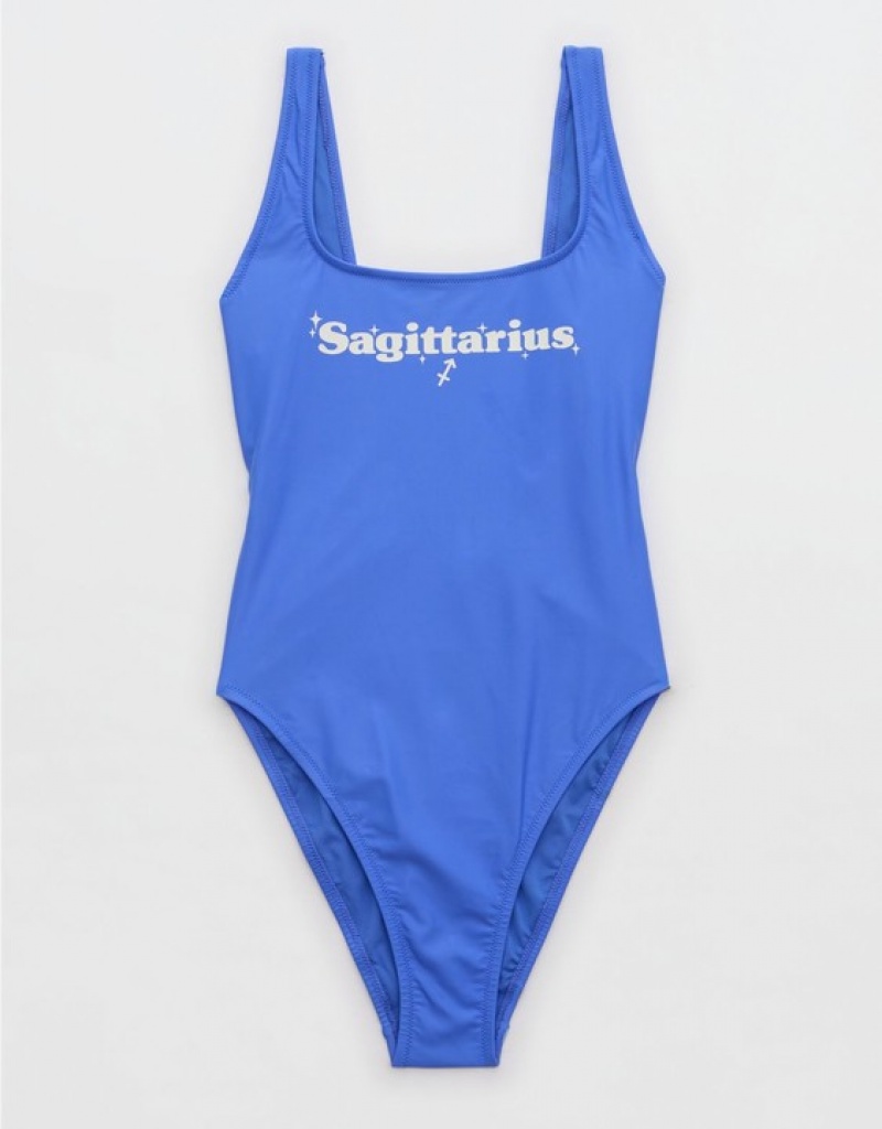 One Piece Swimsuits Aerie Astrology Babewatch Bleu | GLY-42190738