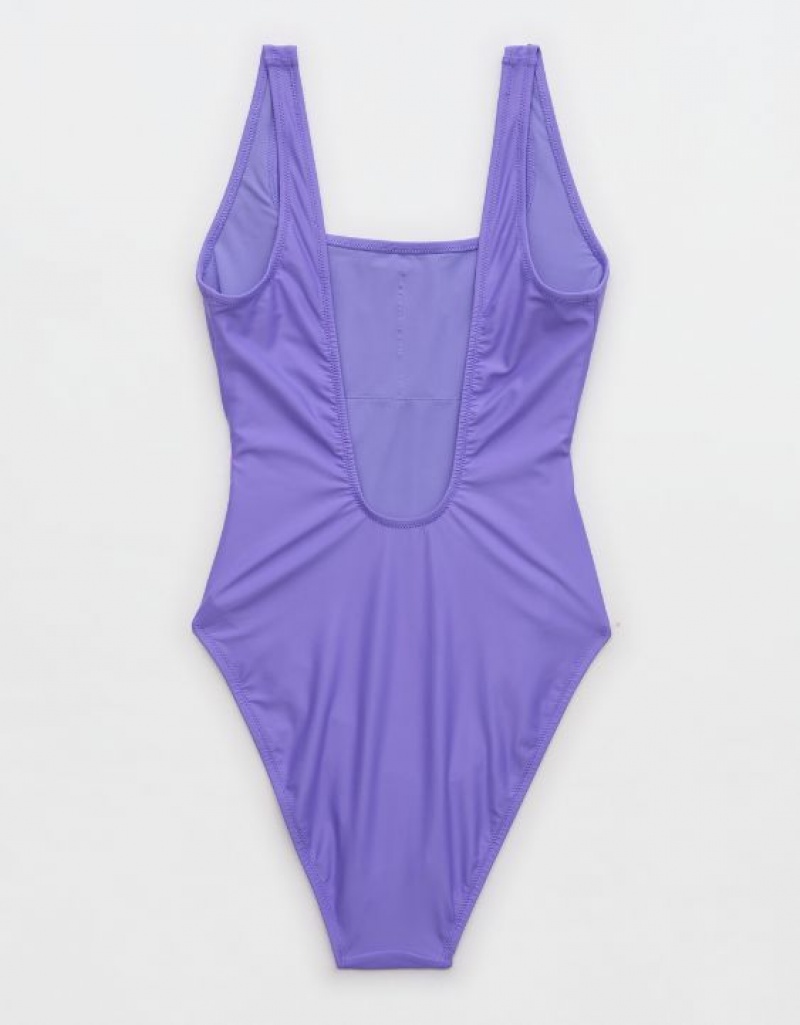 One Piece Swimsuits Aerie Astrology Babewatch Violette | WCY-67300635