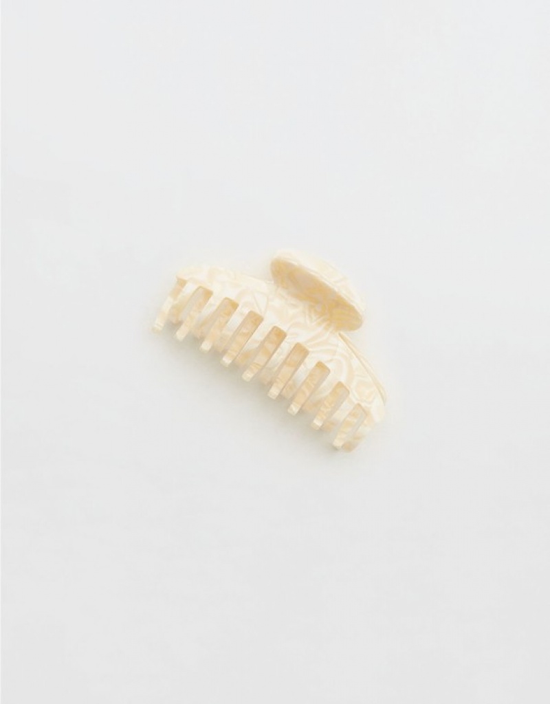 Accessoires Pour Cheveux Aerie Pearl Claw Clip Blanche | QRF-87572747