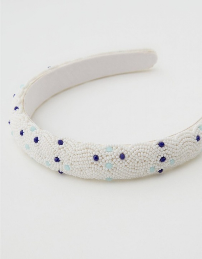 Accessoires Pour Cheveux Aerie Beaded Blanche | TKR-52889984