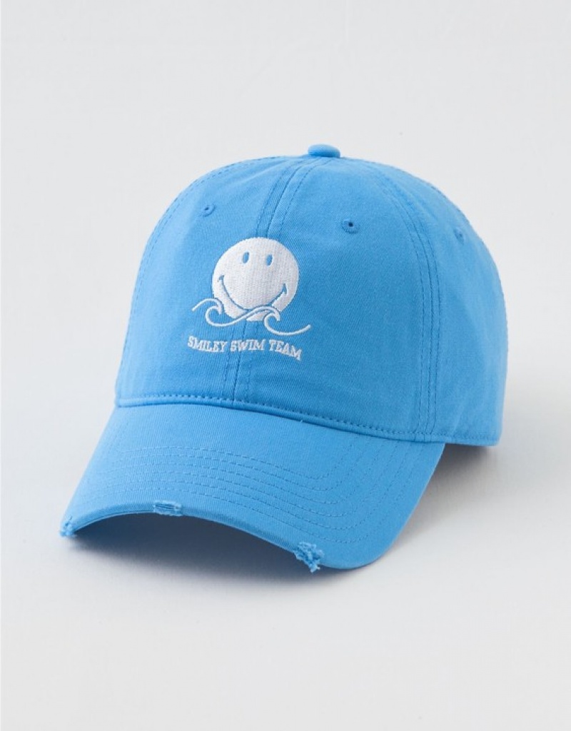 Chapeaux Aerie Smiley? Graphique Baseball Bleu | VTV-10237565