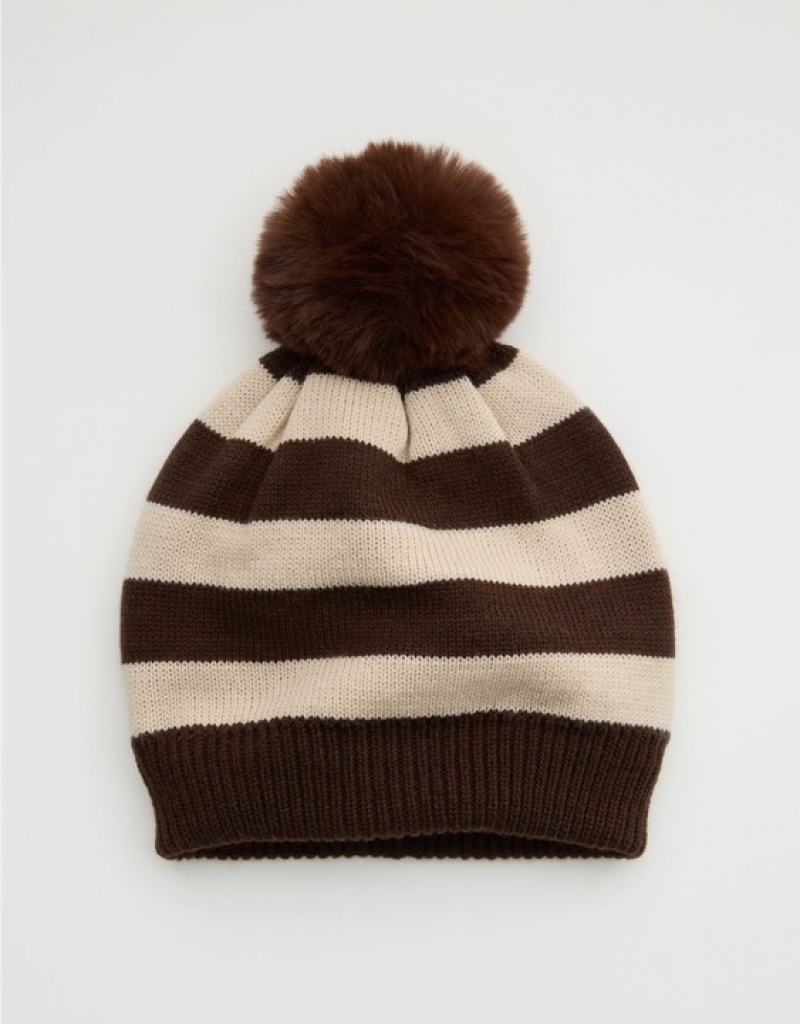 Bonnet Aerie OFFLINE By Ski Blanche Marron | IHM-95664850