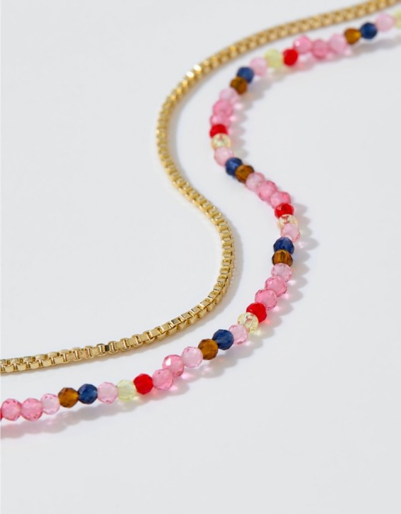 Bijoux Aerie Multi Faceted Beadcelet Rose | JUH-12233281