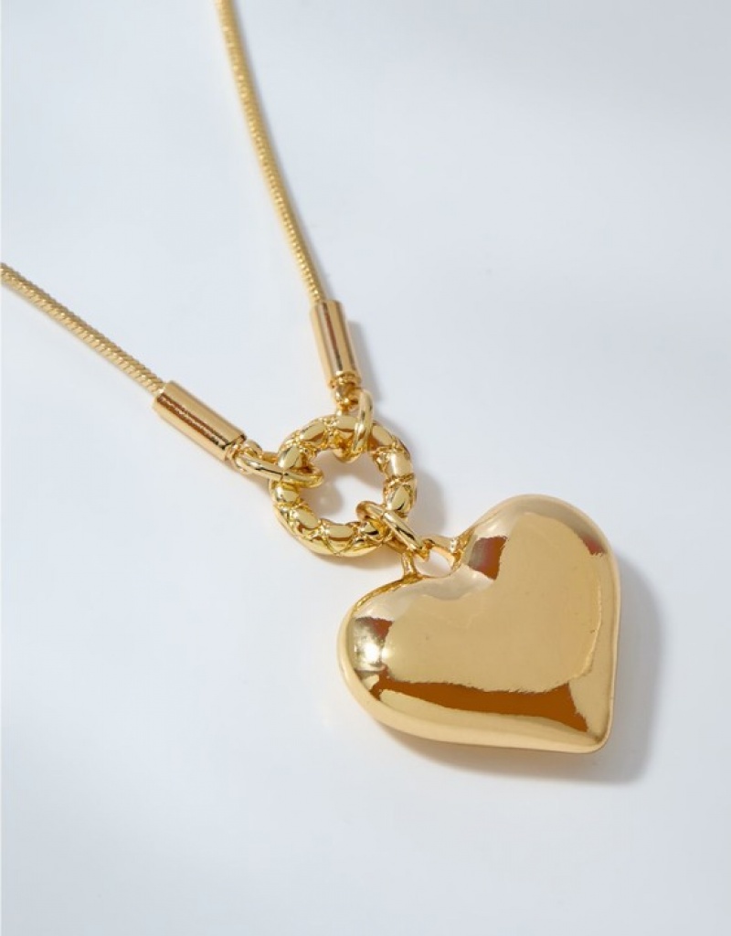 Bijoux Aerie Gold Heart Doré | RJD-35892075